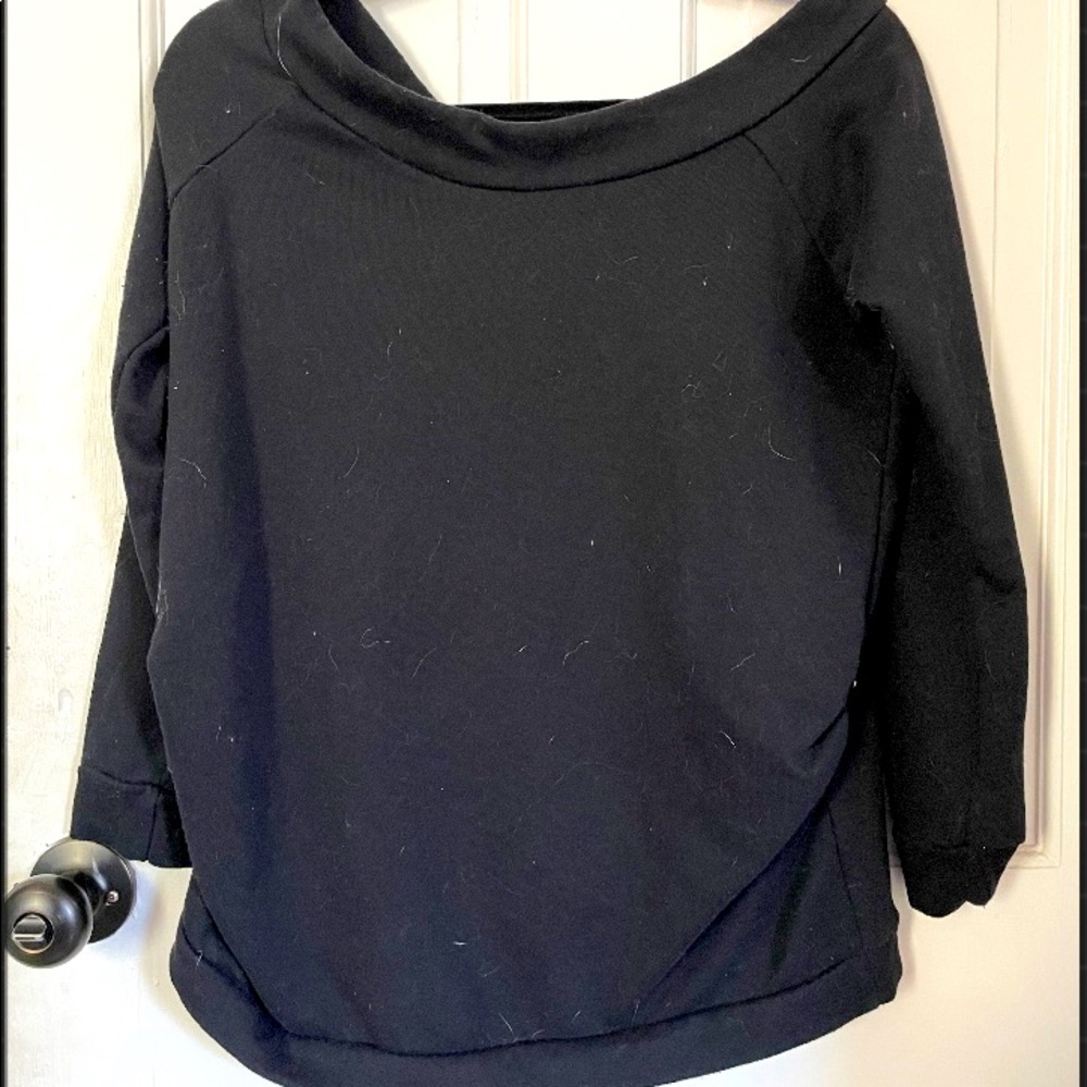Black long sleeve shirt/sweatshirt and thick
